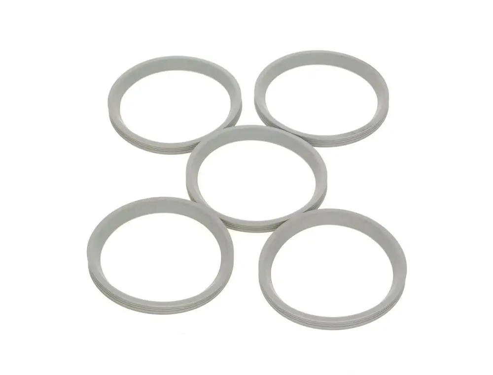 BOSCH Lippendichtungen in grau, in Form von flachen Ringen, angeordnet in fünf Stück. Geeignet für verschiedene Anwendungen im Sanitärbereich.
